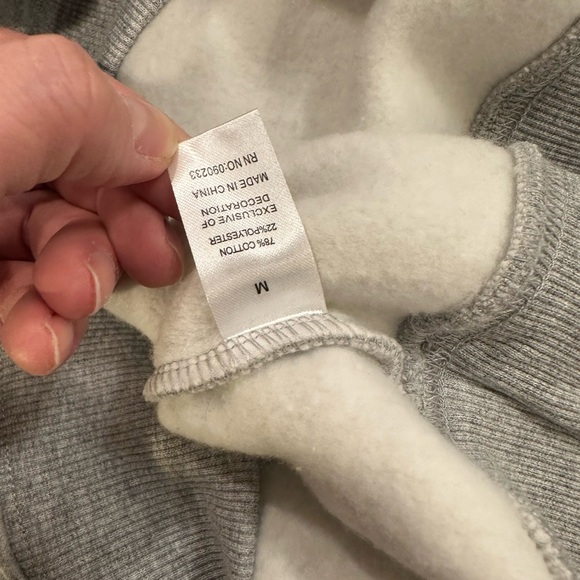 PacSun. New with tags. Cozy Gray Fleece-Lined Sweatshirt. Size M. - Picture 4 of 9